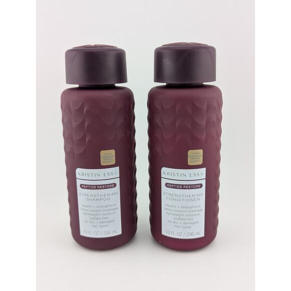 Kristin Ess Strengthening Shampoo And Conditioner 10 fl oz Each Repair Dry Hair - Picture 1 of 6